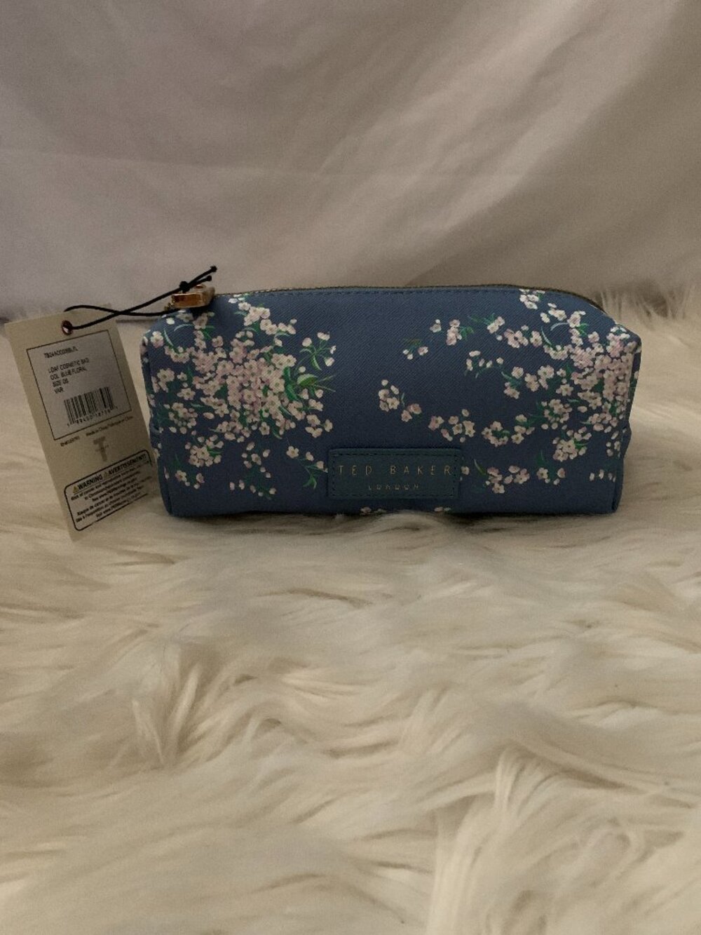 TED BAKER LONDON Floral Blossom Loaf Cosmetic Case with Travel Bottles